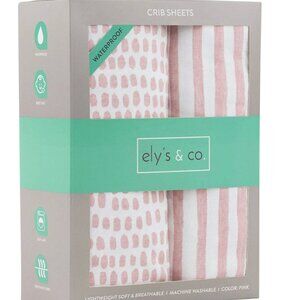 Ely's & Co Waterproof Crib Sheets/Toddler Bed Sheets-Girl nursery bedding